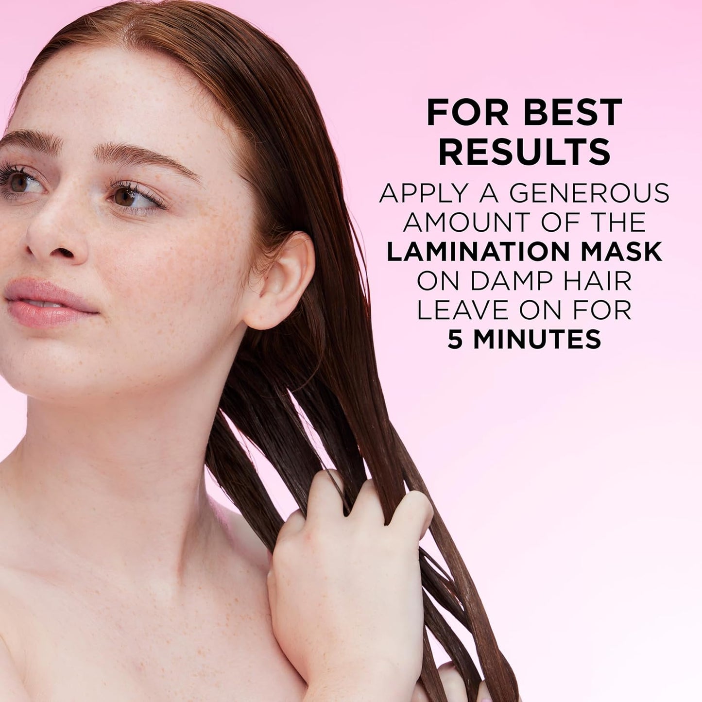 Glossing Lamination Hair Mask with Glycolic Acid, Hair Treatment for Lasting Shine and Smoothness for Dull, Dry Hair, Everpure, 5.1 Fl Oz