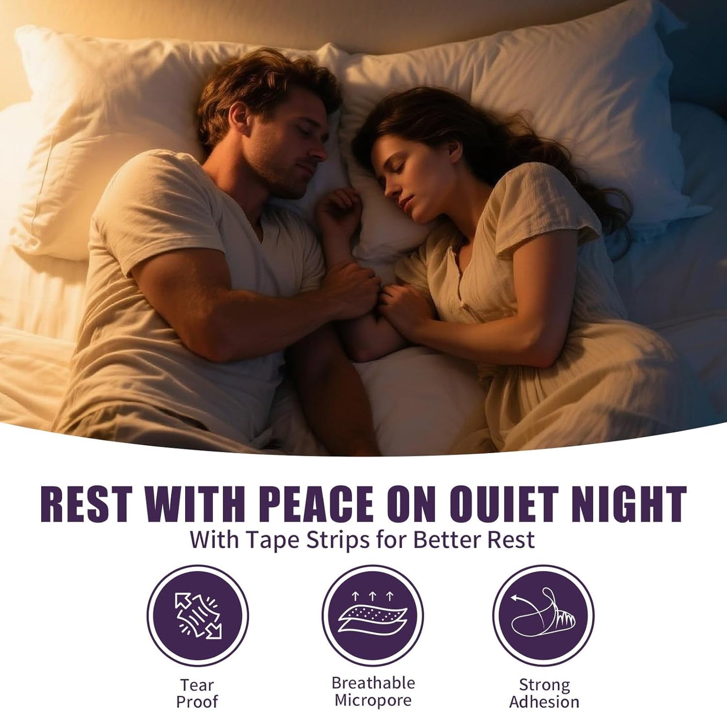 Purple Tape with Holes 30 Pack Gentle on Skin P4