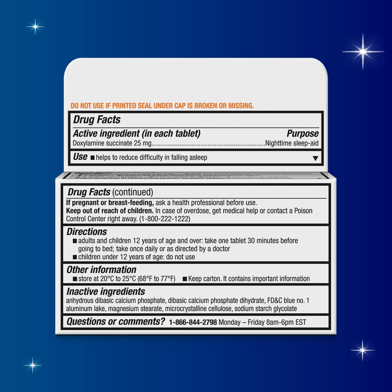 Sleeptabs, Nighttime Sleep-Aid, Doxylamine Succinate, 80 Tablets