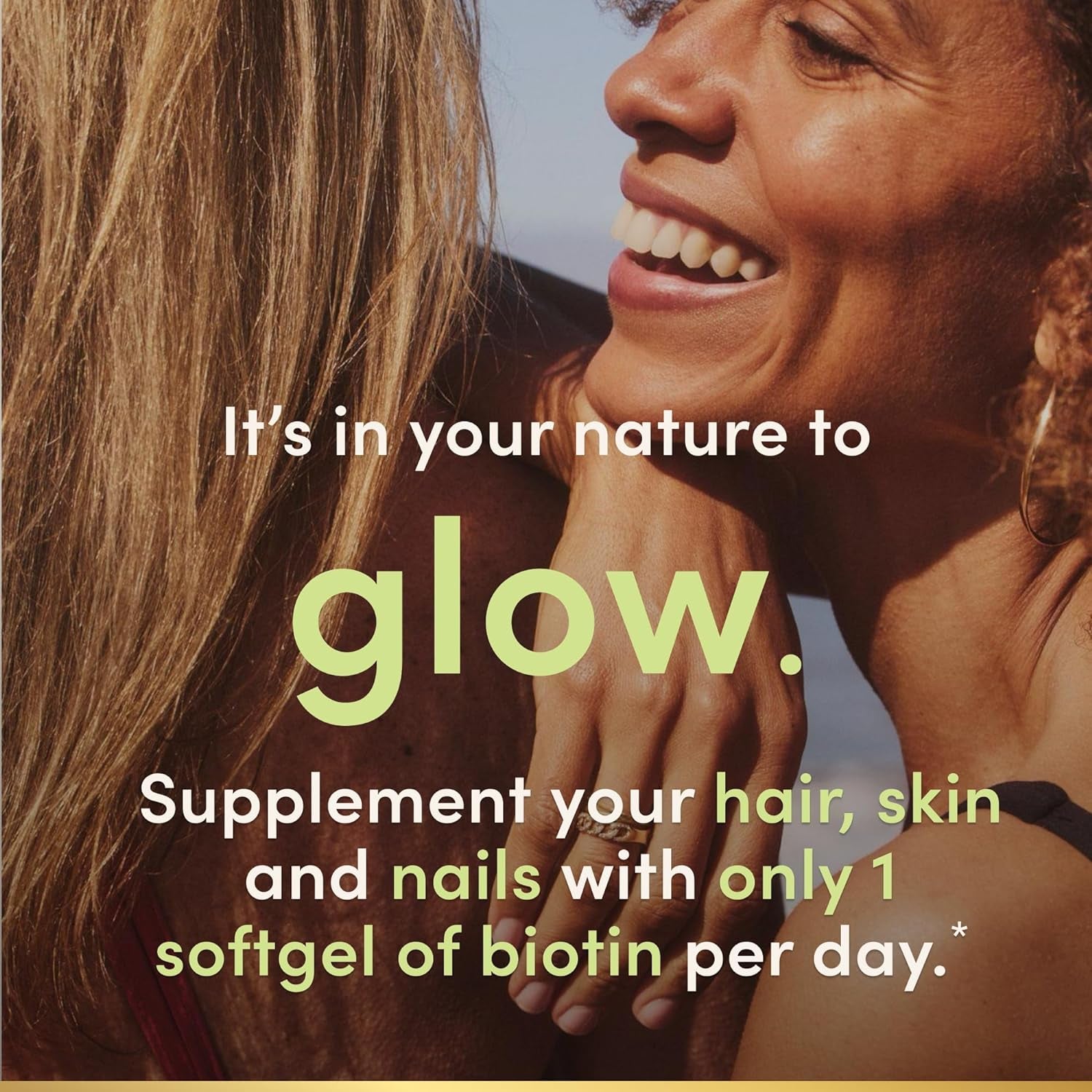 Biotin Hair Skin and Nails Vitamins, Supports Healthy Hair, Skin and Nails, 10,000 Mcg, 120 Softgels (Pack of 1)
